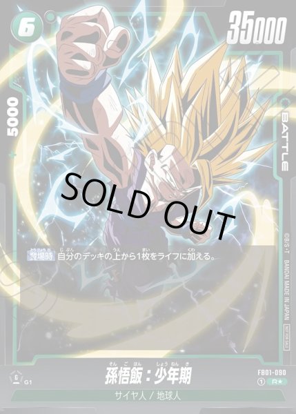 画像1: 【PSA10鑑定済】孫悟飯：少年期《R☆》{FB01-090} (1)