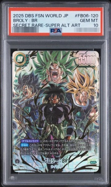 画像1: 【PSA10鑑定済】ブロリー：BR(パラレル)《SCR☆☆》{FB06-120} (1)