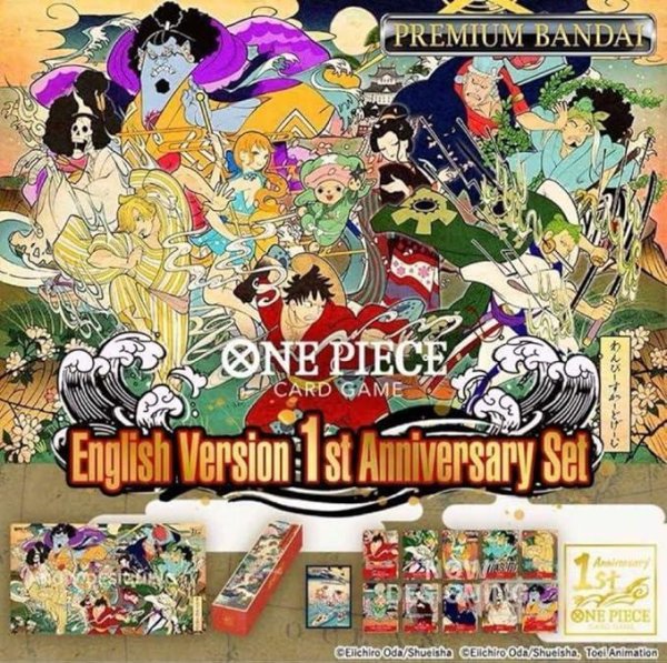 画像1: 【状態A-】英語版 ワンピカード 1st Anniversary 1周年記念セット《未開封BOX》 (1)