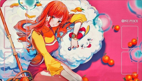 画像1: 【パック販売】プレイマット『[カードなし]Bandai Card Games Fest 24-25 Edition(ナミ&ゼウス)』 (1)