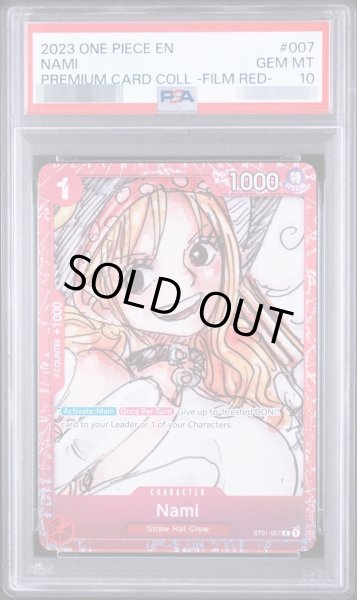 画像1: 【PSA10鑑定済】【英語版】ナミ(foil/赤枠/漫画絵)【C】{ST01-007}《-》{ST01-007} (1)