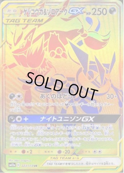 画像1: ゲッコウガ＆ゾロアークGX《UR》{223/173}[sm12a] (1)