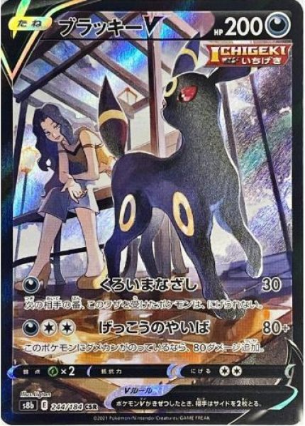 画像1: 【状態B】ブラッキーV《CSR》{244/184}[S8b] (1)