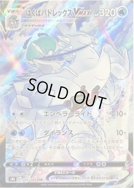 画像1: 【状態A-】はくばバドレックスVMAX《CSR》{221/184}[S8b] (1)