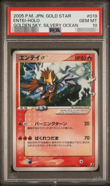 画像1: 【状態A-/PSA10鑑定済】エンテイ☆《☆》{019/106}[その他] (1)