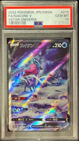 画像1: 【PSA10鑑定済】スイクンV《SAR》{215/172}[その他] (1)