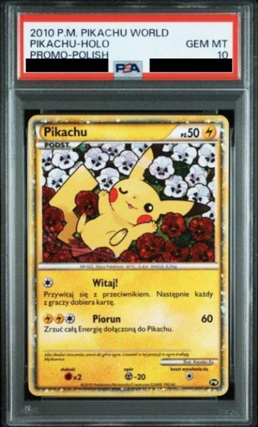 画像1: 【PSA10鑑定済】ピカチュウ(ワールド/ポーランド語版)《-》{-}[その他] (1)