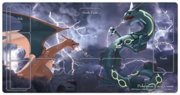 画像1: 【パック販売】ラバープレイマット『リザードンvsレックウザ』 (1)