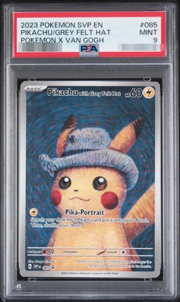 画像1: 【状態A-/PSA9鑑定済】Pikachu with Grey Felt Hat(ゴッホピカチュウ)《-》{085/SV-P}[-] (1)