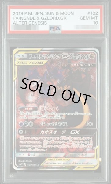 画像1: 【状態A-/PSA10鑑定済】アーゴヨン＆アクジキングGX《SA》{102/095}[-] (1)