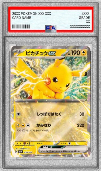 画像1: 【状態A-/PSA10鑑定済】ピカチュウex《RR》{038/175}[-] (1)