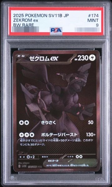 画像1: 【PSA9鑑定済】ゼクロムex《-》{174/086}[-] (1)