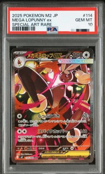 画像1: 【PSA10鑑定済】メガミミロップex《SAR》{114/080}[-] (1)
