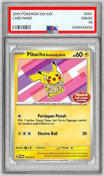 画像1: 【PSA10鑑定済】バティックシャツのピカチュウ(ピカチュウ柄)《-》{190/SV-P}[-] (1)