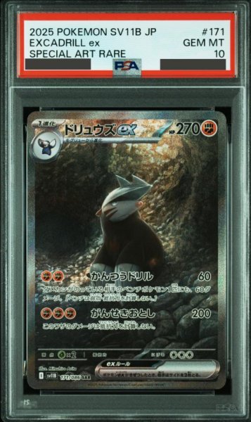 画像1: 【状態A-/PSA10鑑定済】ドリュウズex《SAR》{171/086}[-] (1)