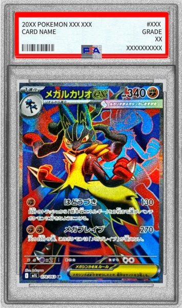 画像1: 【PSA10鑑定済】メガルカリオex《SR》{078/063}[-] (1)