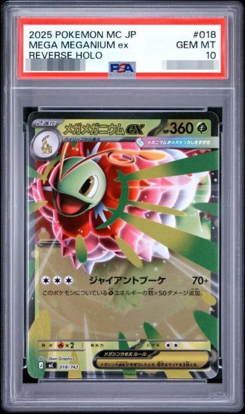 画像1: 【状態A-/PSA10鑑定済】メガメガニウムex　ミラー《-》{018/742}[-] (1)