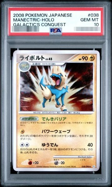 画像1: 【PSA10鑑定済】ライボルト　lv45《-》{038/096}[-] (1)