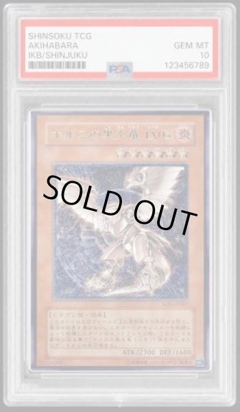 画像1: 【状態A-/PSA10鑑定済】ホルスの黒炎竜LV6《レリーフ》{SOD-JP007} (1)