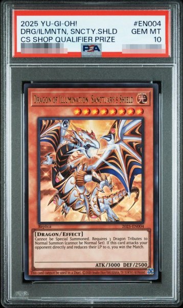 画像1: 【状態A-/PSA10鑑定済】聖域を守護せし光の龍/DragonofIlluminationSanctuarysShield【ウルトラ】{2025-EN004}《ウルトラ》{2025-EN004} (1)