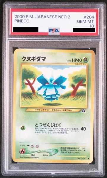 画像1: 【状態A-/PSA10鑑定済】　クヌギダマ Lv.15《-》{旧裏}[-] (1)