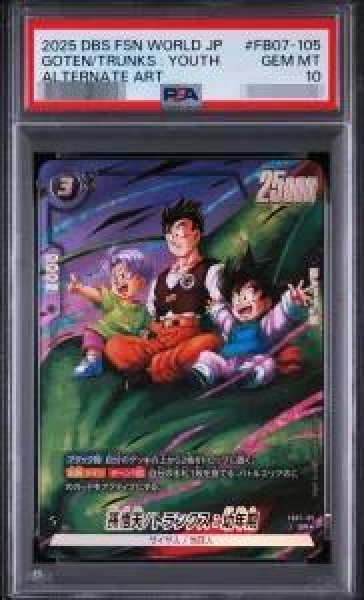 画像1: 【PSA10鑑定済】孫悟天/トランクス：幼年期(パラレル版)《-》{FB07-105} (1)
