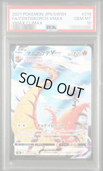 画像1: 【PSA10鑑定済】マルヤクデ　VMAX《CSR》{219/184}[-] (1)