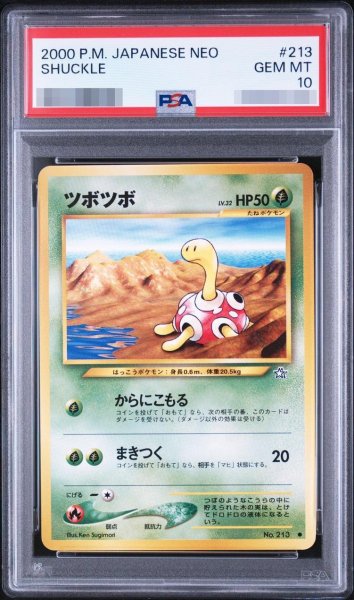 画像1: 【PSA10鑑定済】ツボツボ LV.32 No.213 〔旧裏〕《-》{旧裏}[-] (1)