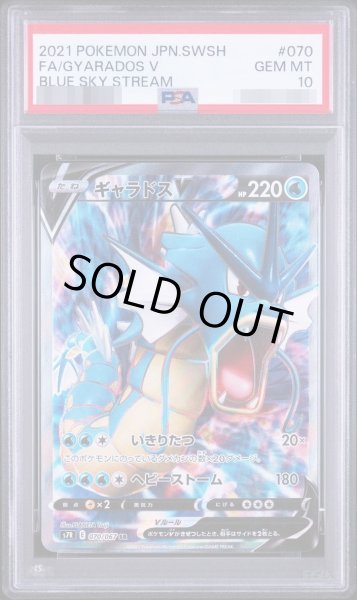 画像1: 【状態A-/PSA10鑑定済】ギャラドスV《-SR》{070/067}[-] (1)