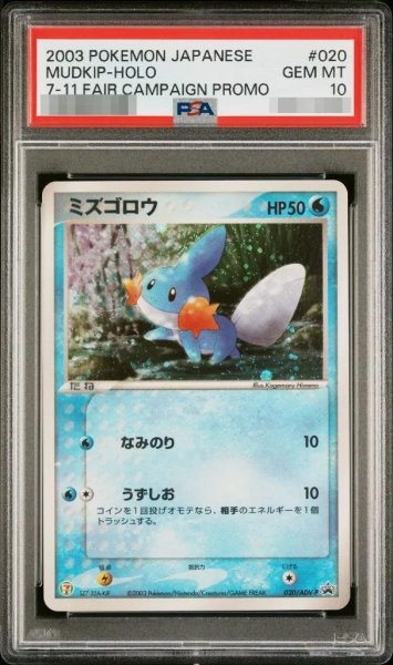 画像1: 【状態A-/PSA10鑑定済】ミズゴロウ《-》{020/ADV-P}[-] (1)