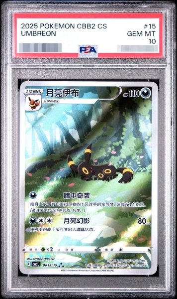 画像1: 【状態A-/PSA10鑑定済】月亮伊布《-》{0165/015}[-] (1)