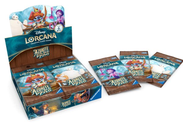 画像1: Disney LORCANA「AZURITE SEA」（ディズニー・ロルカナ・TCG「大いなるアズライト」）《未開封BOX》 (1)