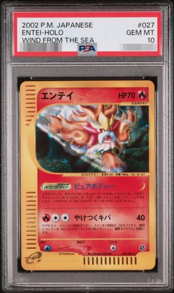 画像1: 【状態A-/PSA10鑑定済】エンテイ★（カードe）《★》{027/087}[-] (1)