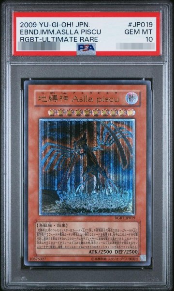 画像1: 【状態A-/PSA10鑑定済】地縛神Asllapiscu【レリーフ】{RGBT-JP019}《モンスター》《-》{RGBT-JP019} (1)
